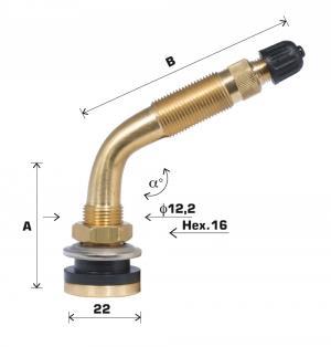 Ventil WONDER traktorski-57mm kot 115st.